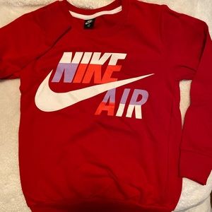 Red Nike sweat shirt
